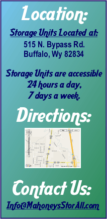 Mahoney's Stor-All located at 515 N Bypass Rd, Buffalo, WY